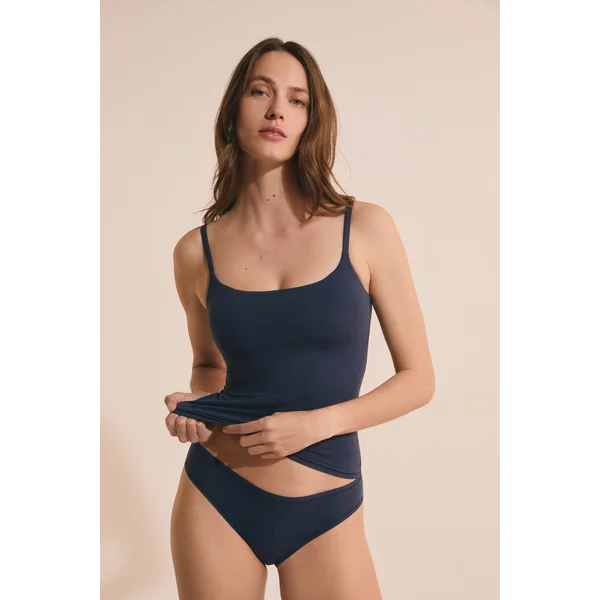 Top en microfibre avec brassière intégrée