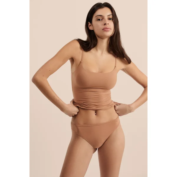 Top en microfibre avec brassière intégrée
