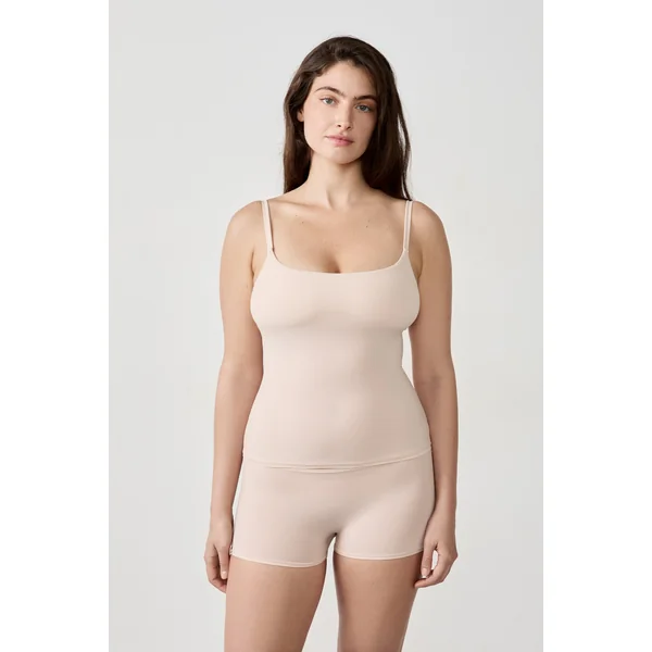 Top en microfibre avec brassière intégrée