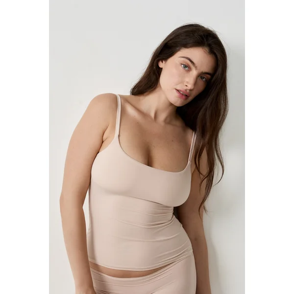 Top en microfibre avec brassière intégrée
