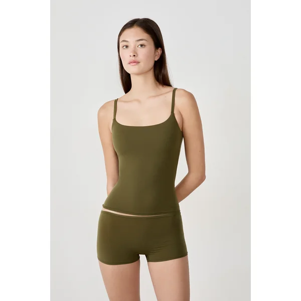 Top en microfibre avec brassière intégrée