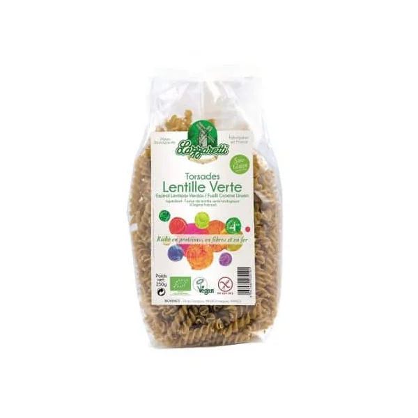 Torsades aux lentilles vertes 250g