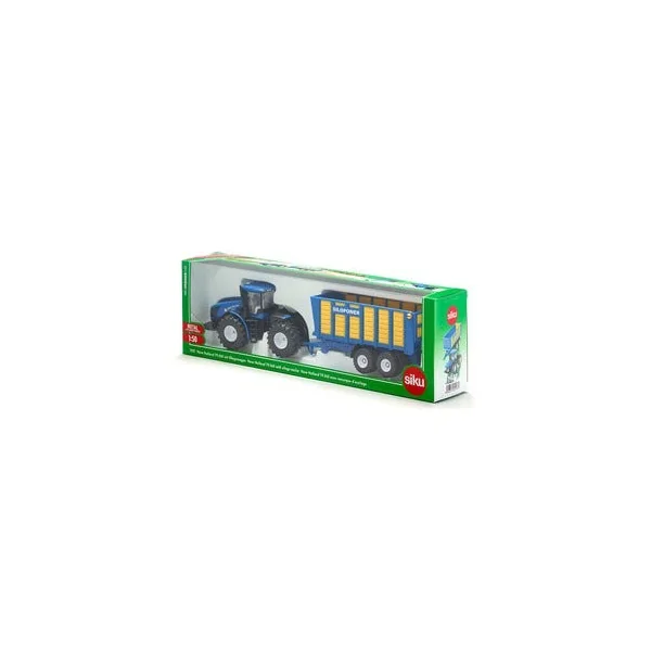 Tracteur avec remorque d'ensilage