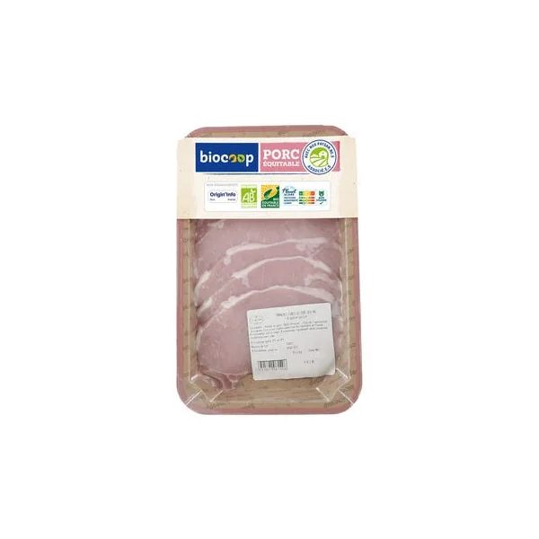 Tranches fines de porc (6) env.350g