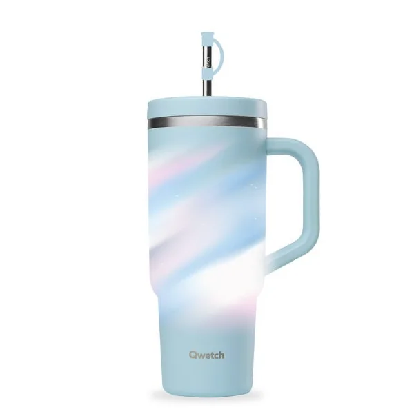 Travel cup inox iso - Aura - Pastel bleu - 900 ml