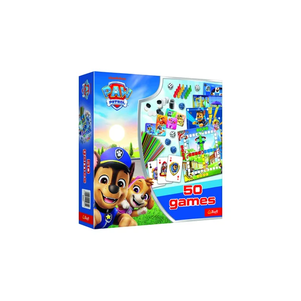 Trefl JEU Ensemble de 50 jeux Pat Patrouille