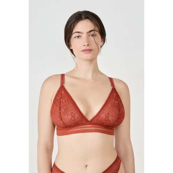 Triangle sans armartures en dentelle