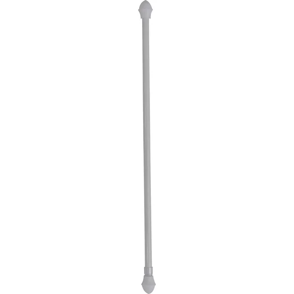 Tringle extensible BISTROT acier et polystyrène blanche 50-75cm