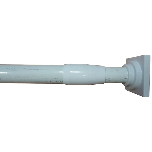 Tringle extensible entre-murs blanc or 110-200cm D 22cm