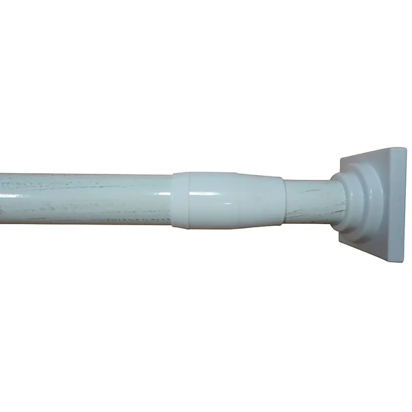 Tringle extensible entre-murs blanc or 135-250cm D 22mm