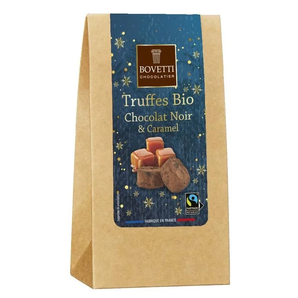 Truffe chocolat noir et caramel 120g