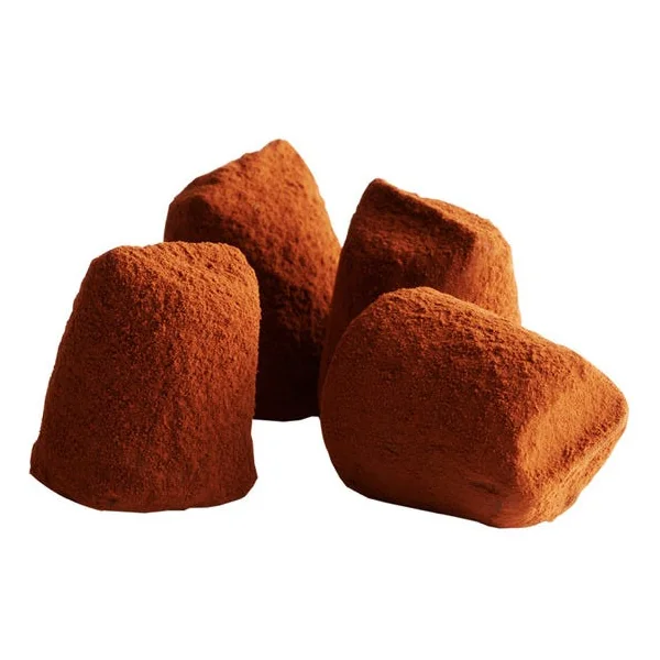 Truffe fantaisie au chocolat noir et aux éclats de noisette Bio