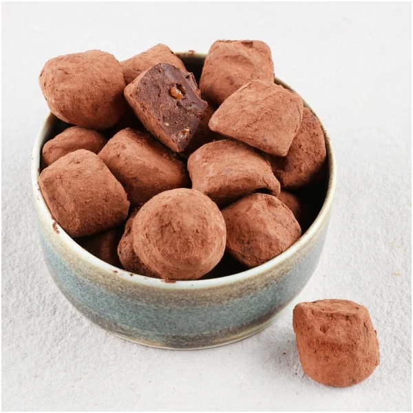 Truffes aux éclats de caramel beurre salé Bio