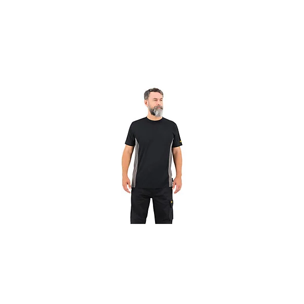 T-shirt manche courte Site Leckman gris/noir Taille XL