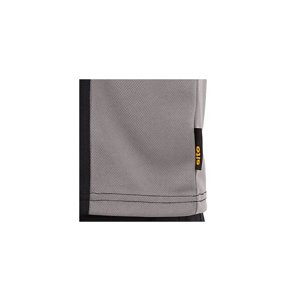 T-shirt manche courte Site Leckman gris/noir Taille XL