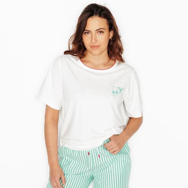 T-SHIRT MANCHES COURTES BLANC