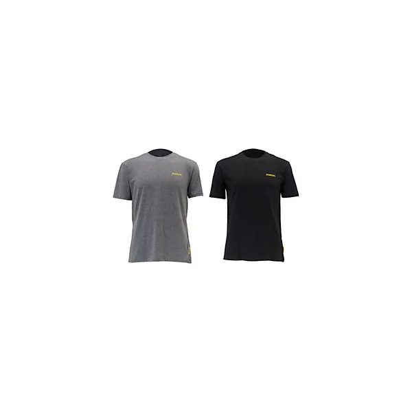 T-shirt Stanley noir et gris Taille M, 2 pièces