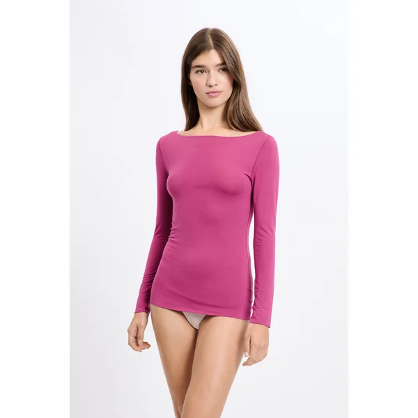 T-shirt thermique col bateau
