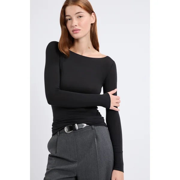 T-shirt thermique col bateau