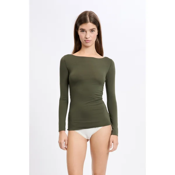 T-shirt thermique col bateau
