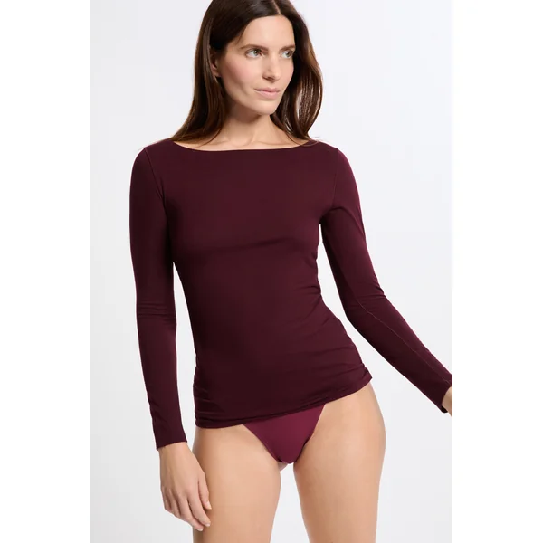 T-shirt thermique col bateau