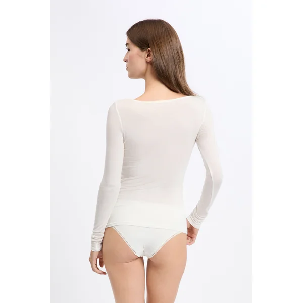 T-shirt thermique col bateau