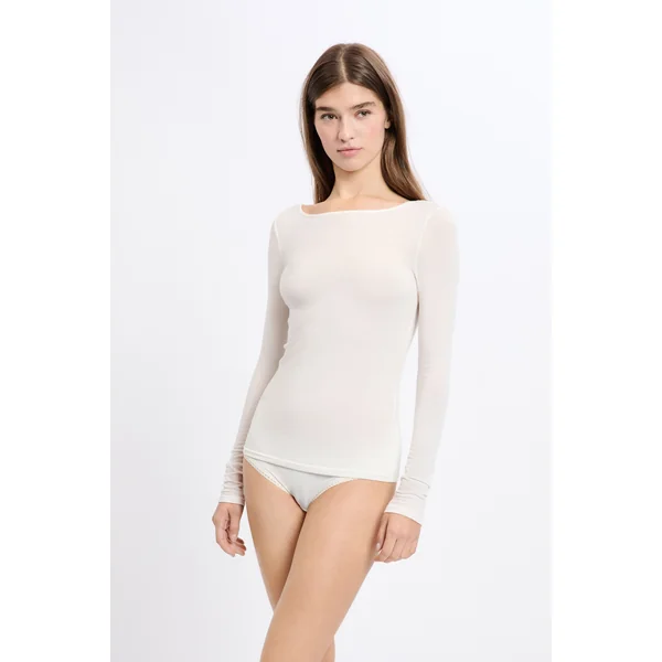T-shirt thermique col bateau