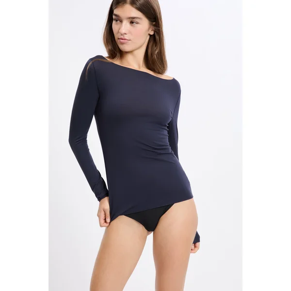 T-shirt thermique col bateau
