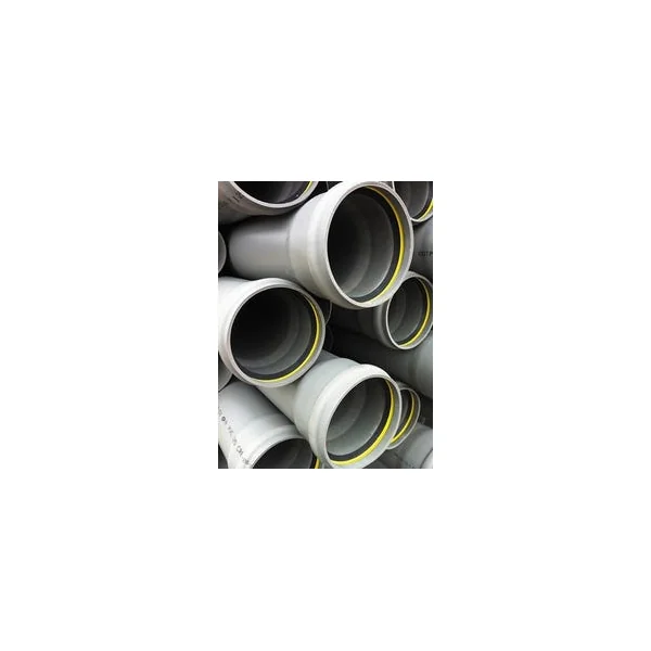 Tuyau PVC SN8 tulipé à joint Ø125 mm - barre de 3 mètres