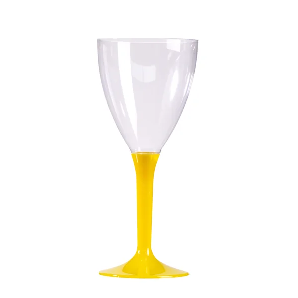 VERRE A VIN PLASTIQUE JAUNE