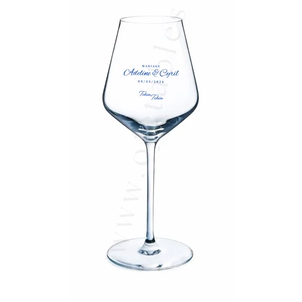 Verre à vin CABERNET/gourmet réutilisable en TRITAN 45cl - Personnalisé en 1 couleur