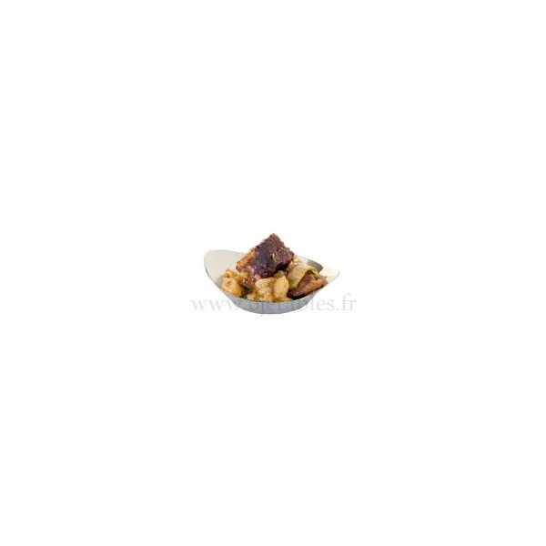 VERRINE PLASTIQUE CASSOLETTE ARGENTEE