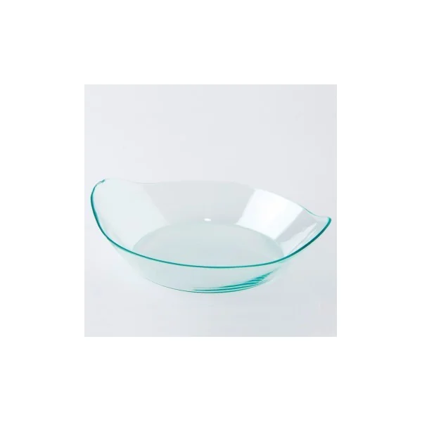 VERRINE PLASTIQUE CASSOLETTE TRANSPARENTE VERT D'EAU