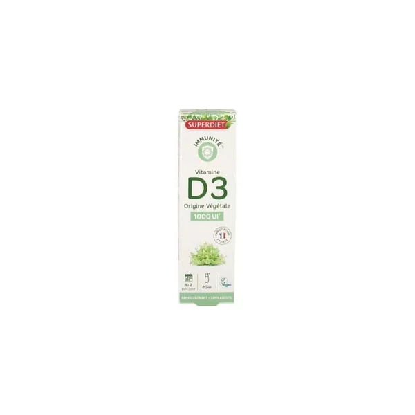 Vitamine D3 végétale 1000 UI spray – Superdiet