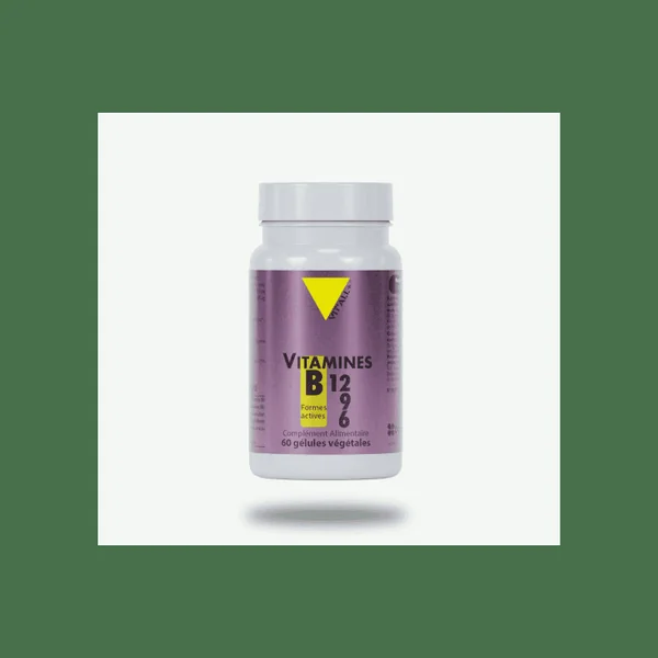 Vitamines b12 b6 b9 formes actives 60gel