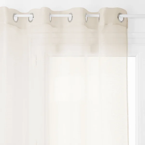 Voilage à oeillets polyester MOLY lin 135x240cm