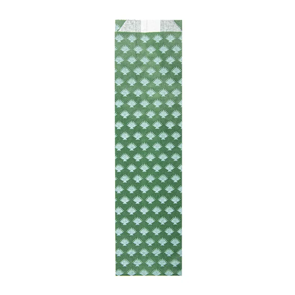 ÉTUIS POUR COUVERTS "PARK AVENUE" 32 G/M2 7+4x26 CM VERT PRAIRIE CELLULOSE (500 UNITÉ) - Garcia de Pou